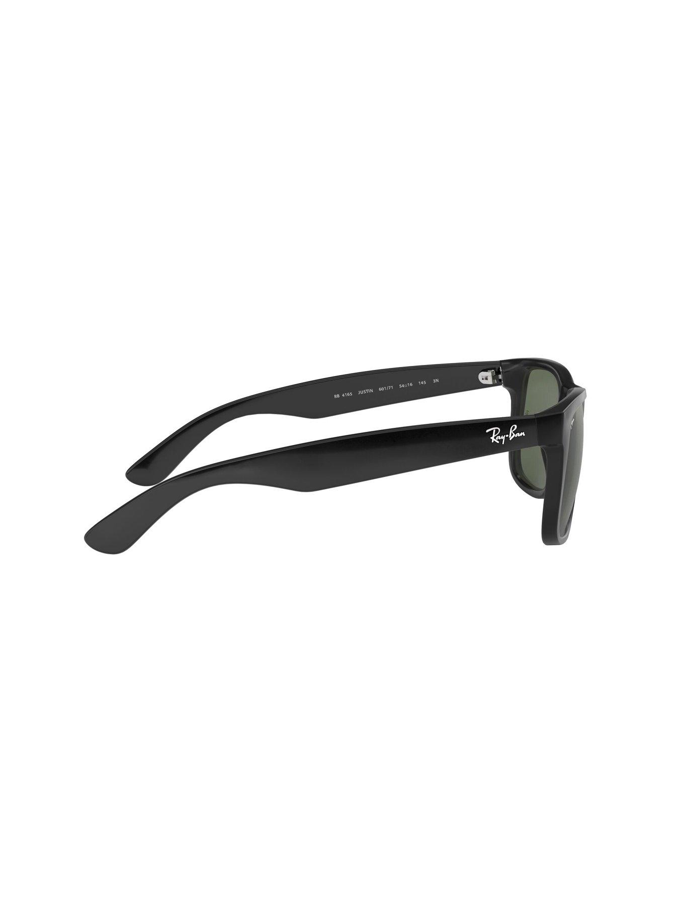  image of ray-ban-0rb4165-justin-square-sunglasses-black