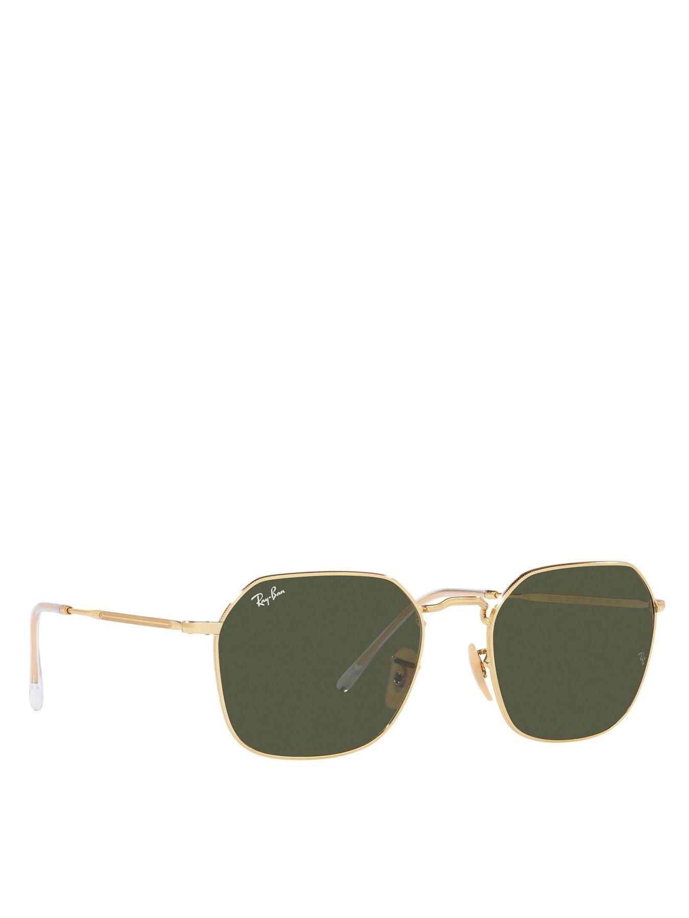 undefined Jim Hexagon Metal Frame Sunglasses - Brown
