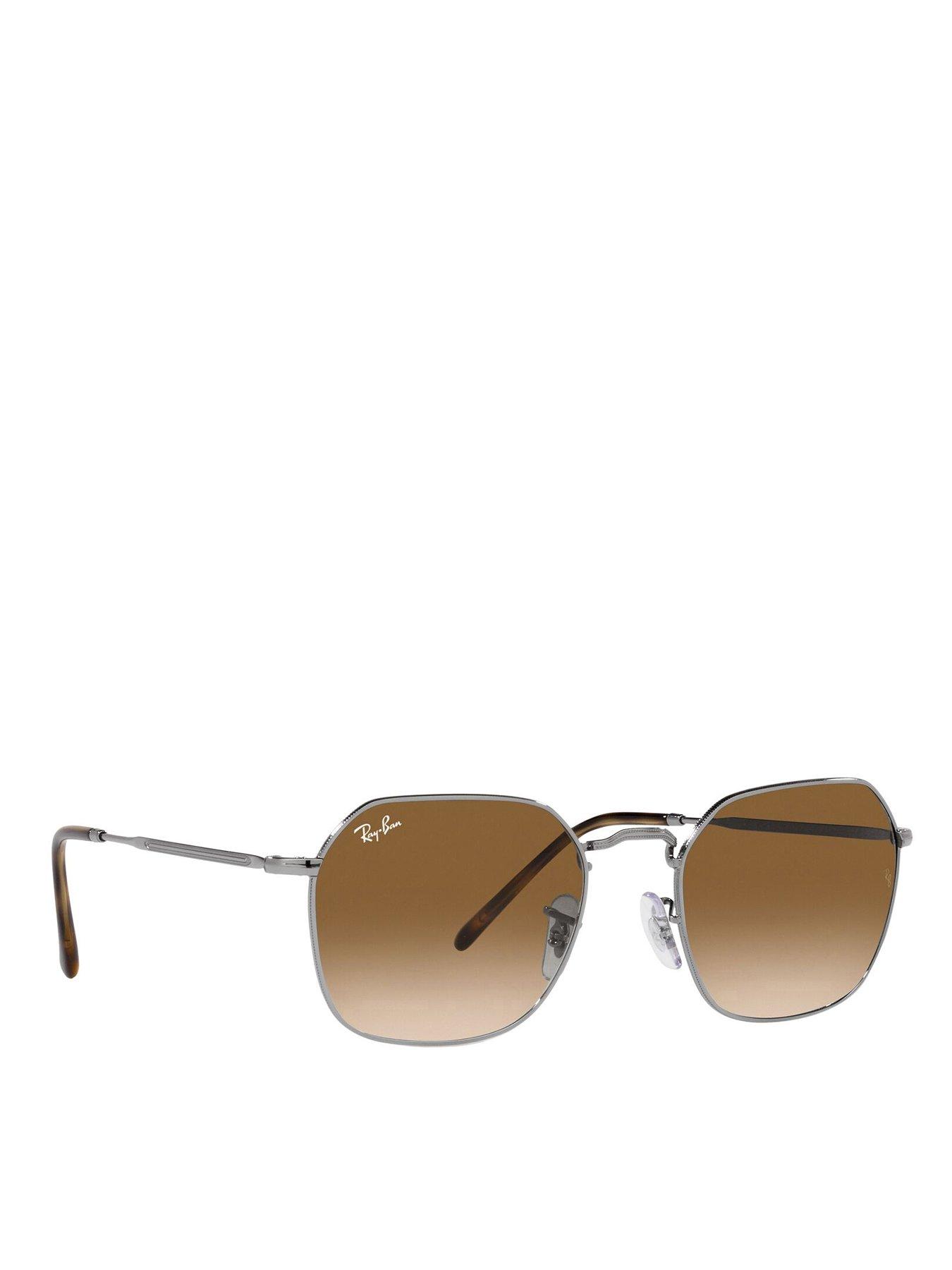 undefined Jim Hexagon Metal Frame Sunglasses - Grey