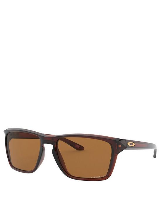 front image of oakley-sylas-prizm-bronze-sunglasses