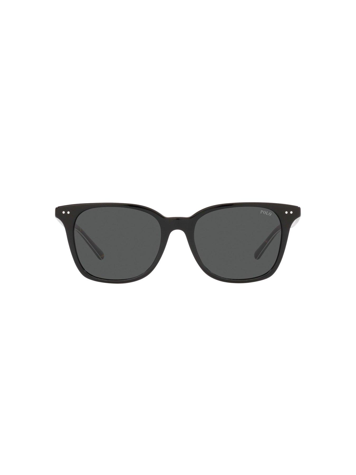  image of polo-ralph-lauren-square-sunglasses-brown