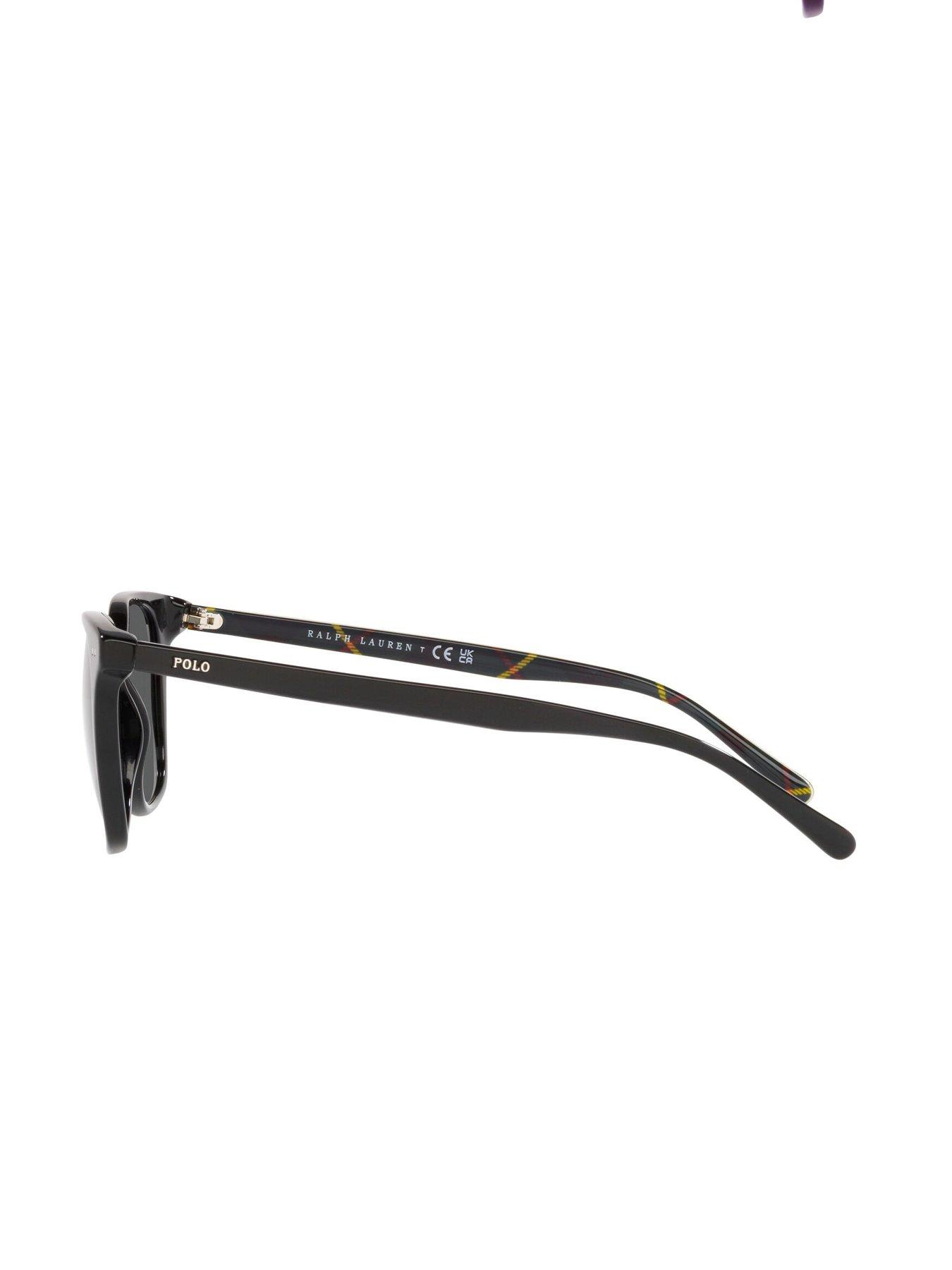  image of polo-ralph-lauren-square-sunglasses-brown