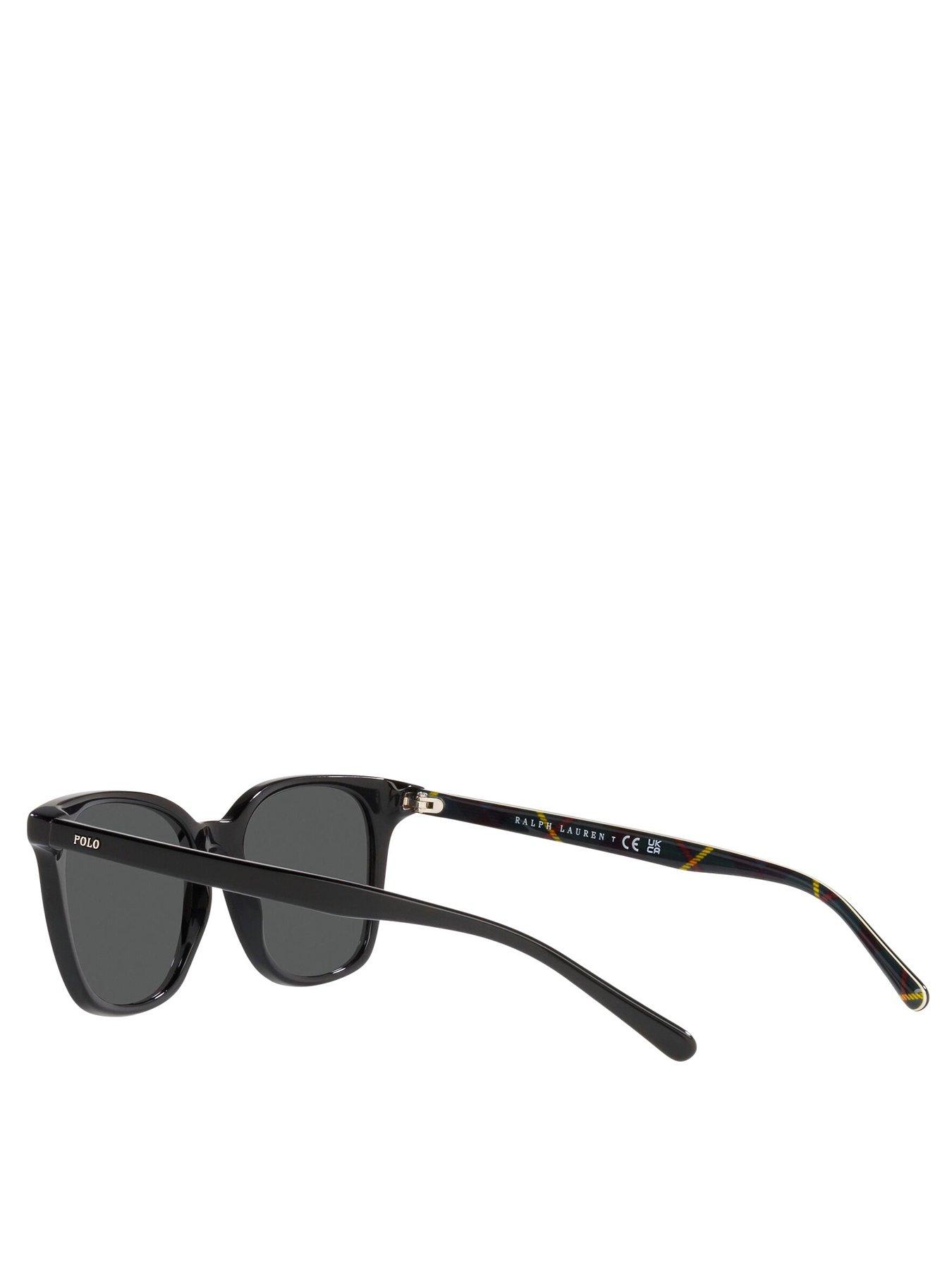  image of polo-ralph-lauren-square-sunglasses-brown