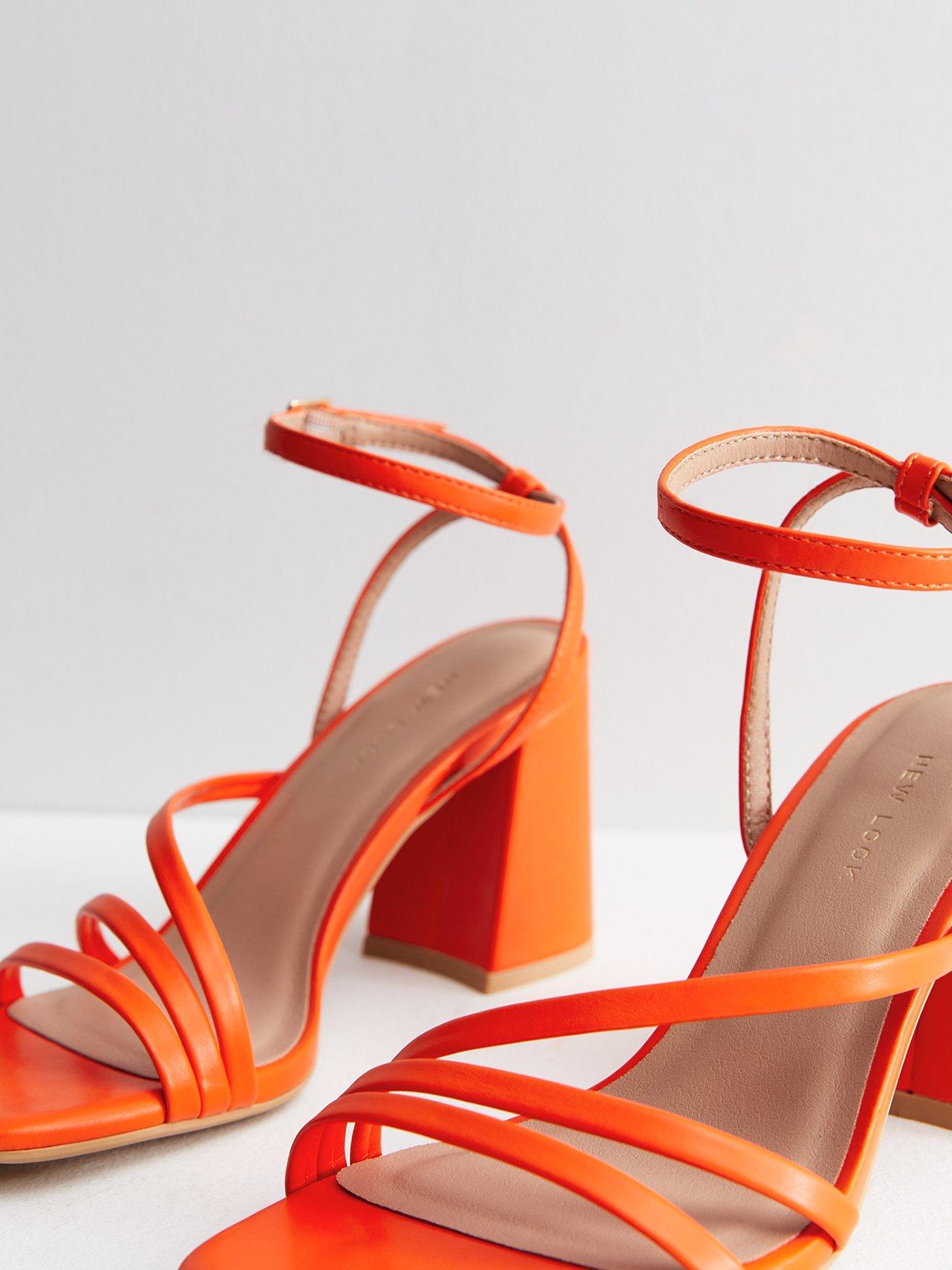 Orange sandals best sale