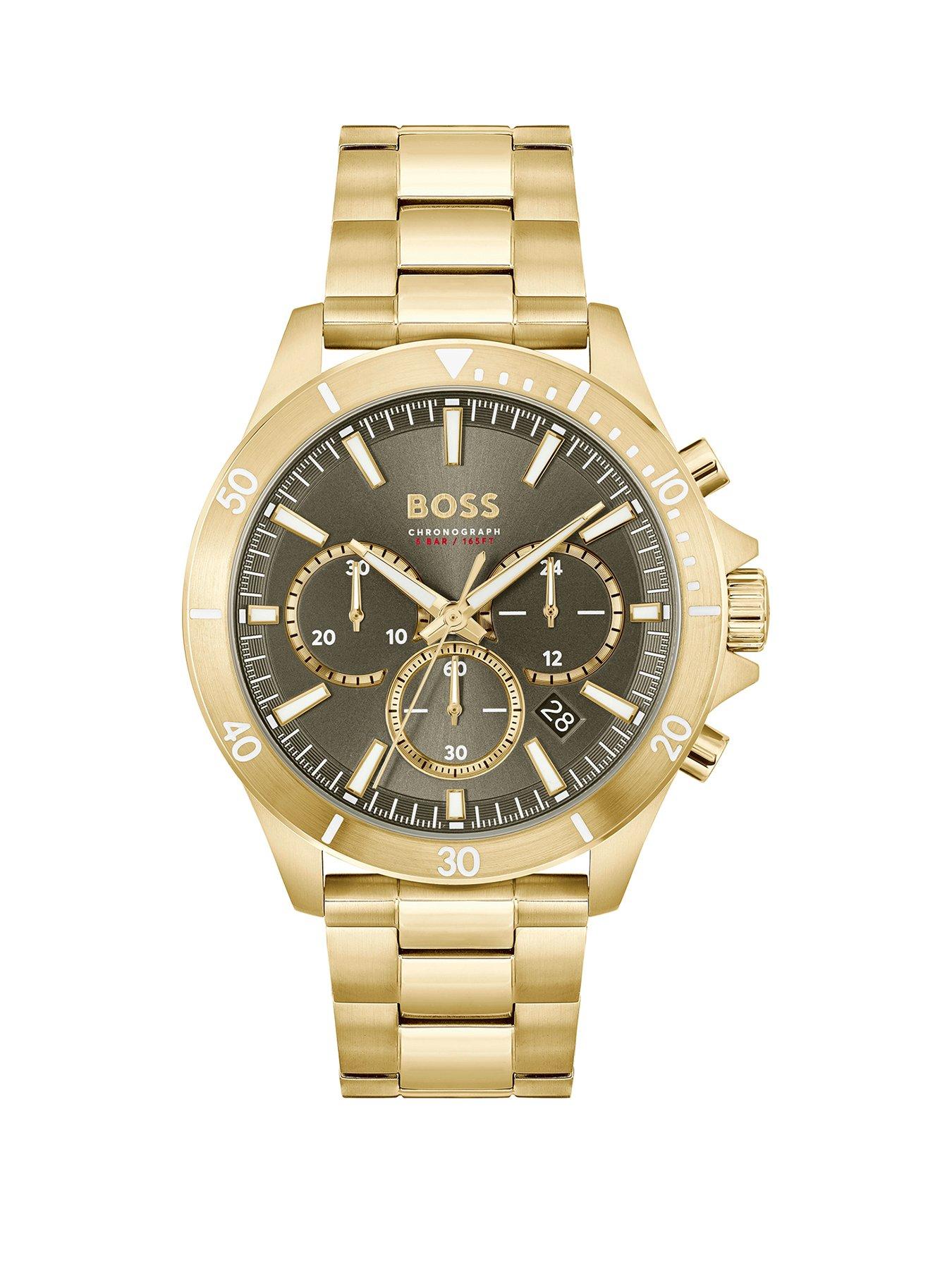 undefined Gents Troper Light Yellow Gold IP Bracelet Watch