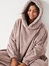  image of v-by-very-oversized-robe-hoodie-with-teddy-hood-mink