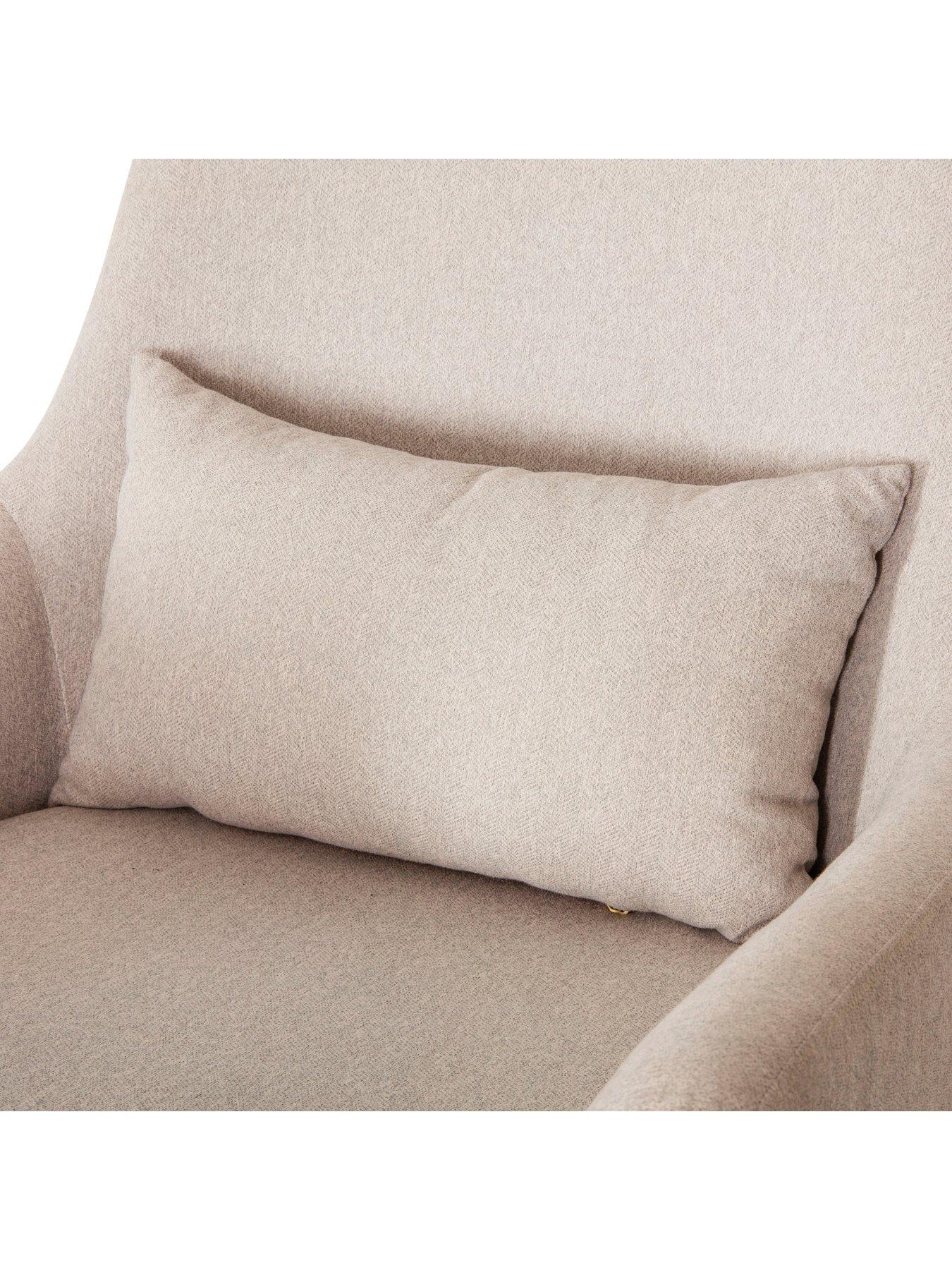  image of tutti-bambini-oscar-rocking-chair-pouffe-set-stone