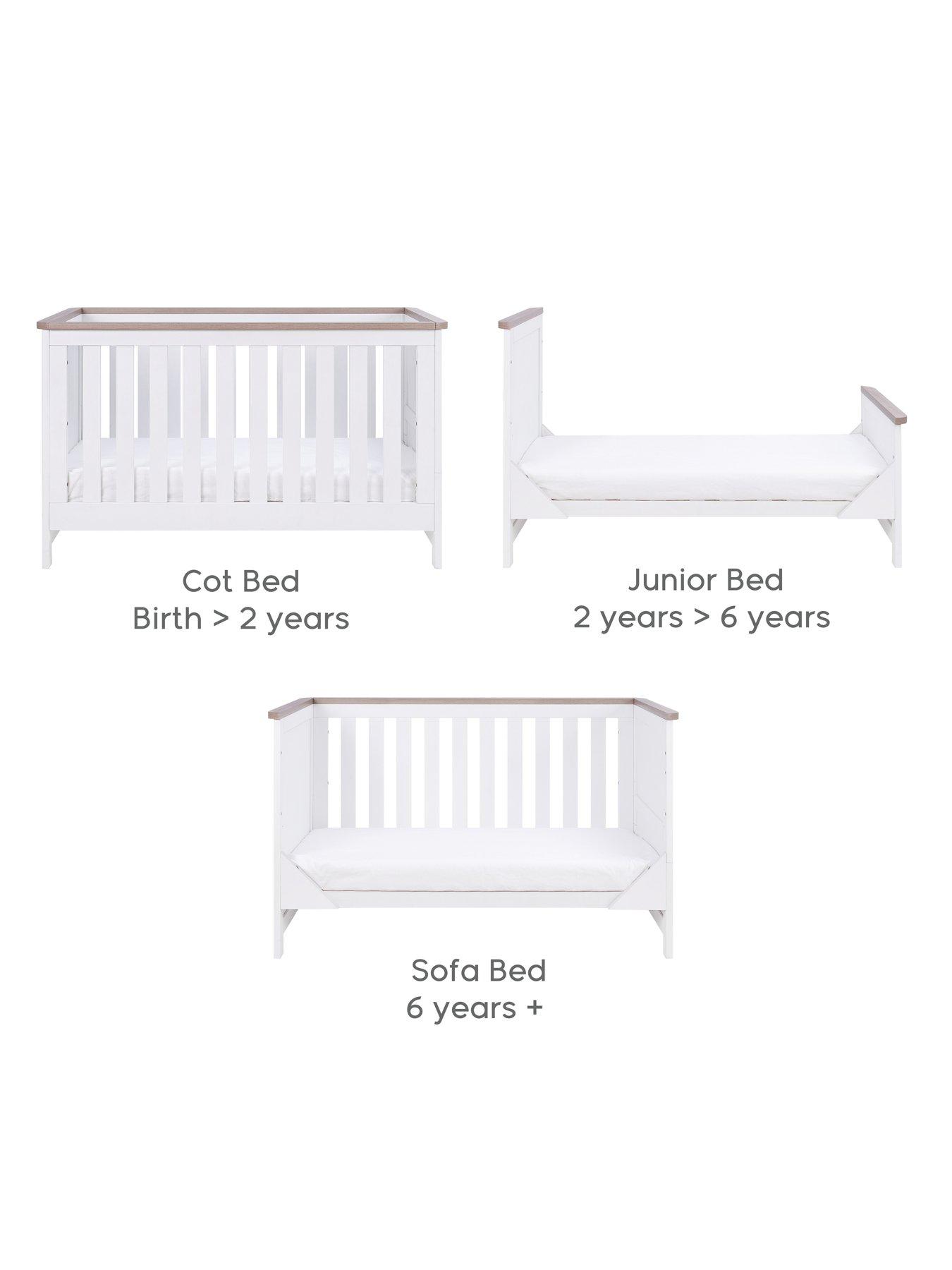  image of tutti-bambini-verona-cot-bed-whiteoak