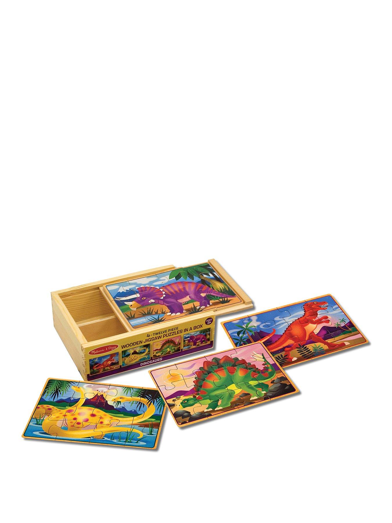 Image 1 of 7 of Melissa & Doug Dinosaurs Puzzles in a Box