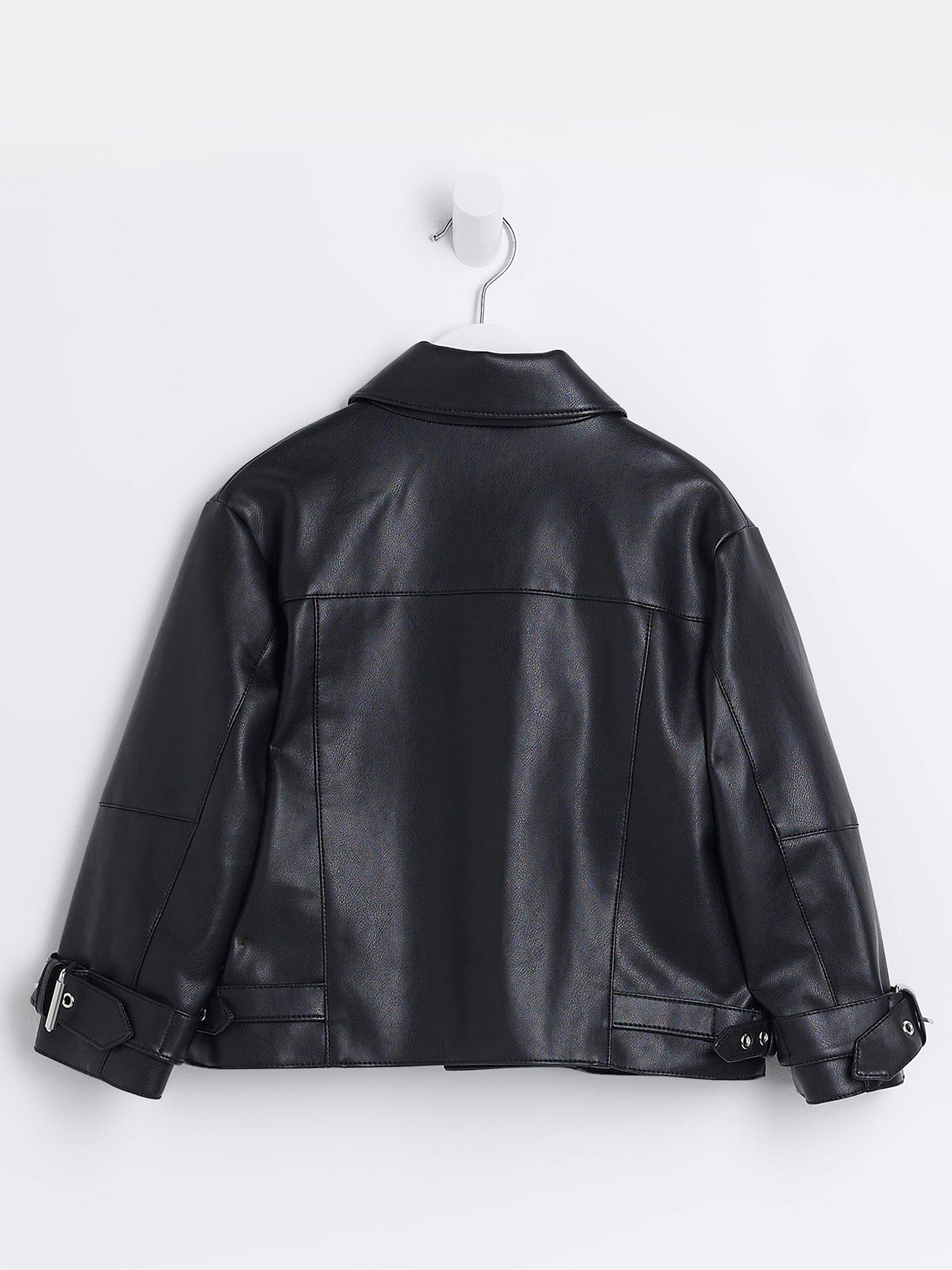 River island girls sale leather jacket