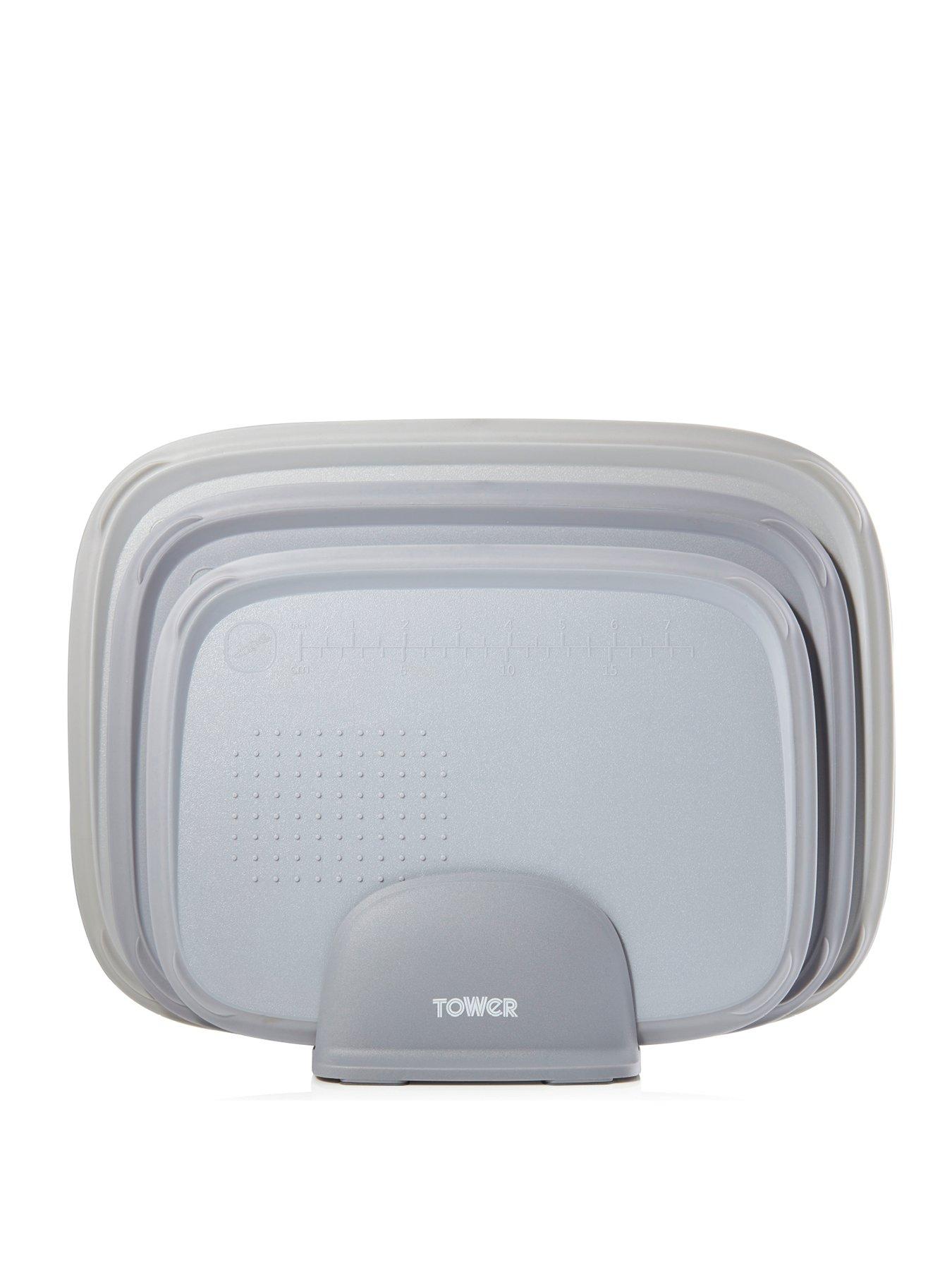 undefined 3-Piece Nesting Chopping Board Set in Grey