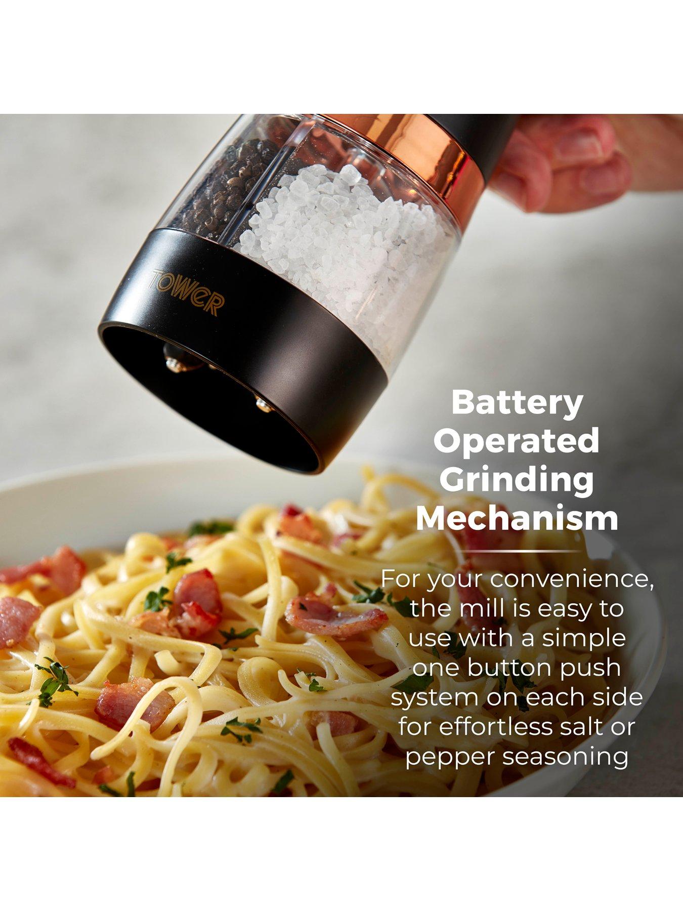  image of tower-cavaletto-duo-electric-salt-amp-pepper-mill-black