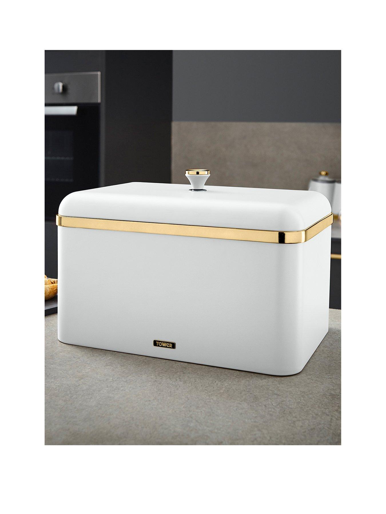 undefined Cavaletto Bread Bin in White