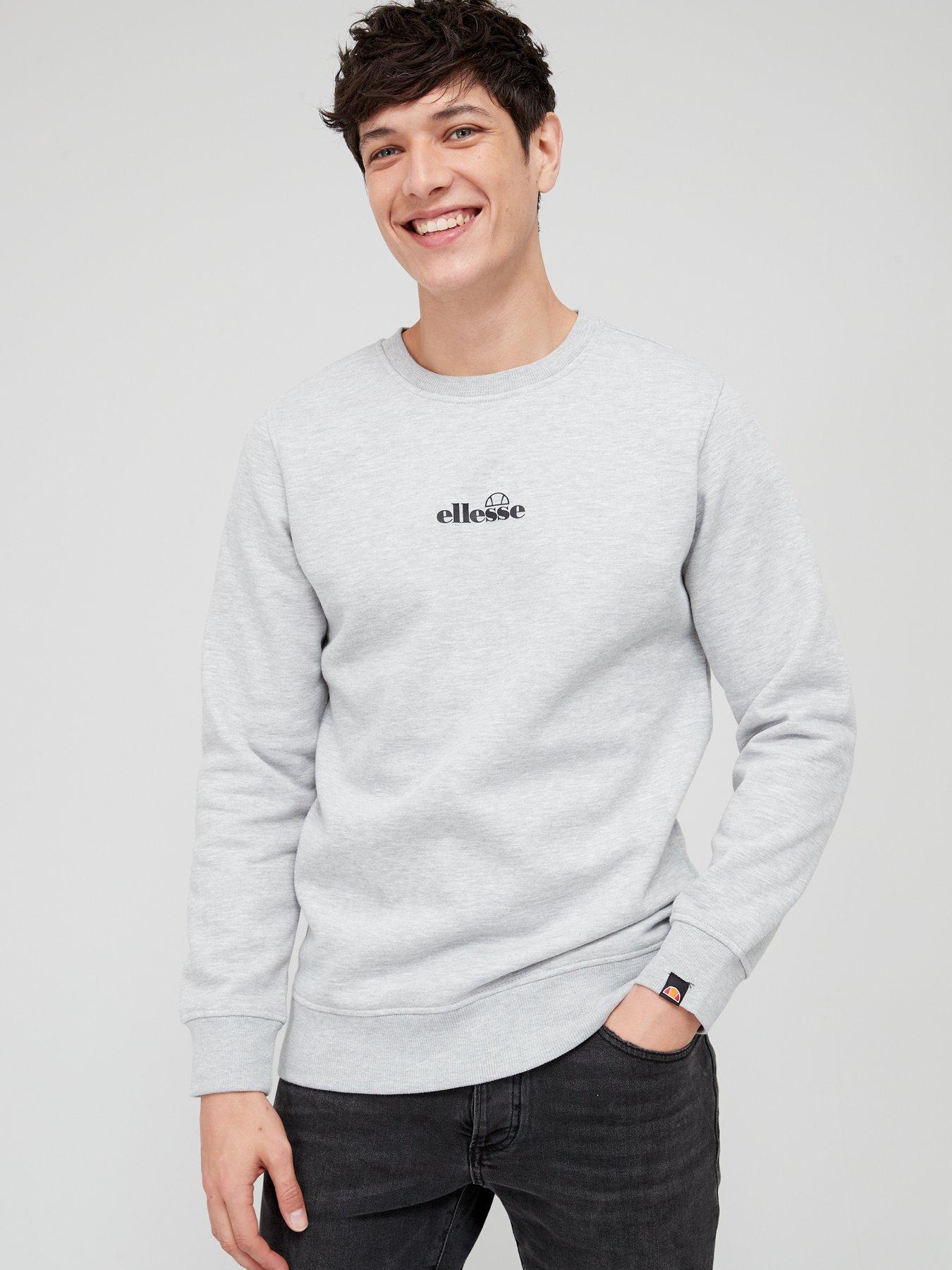 Ellesse Mens Kiamto Sweatshirt - Grey Marl | littlewoods.com