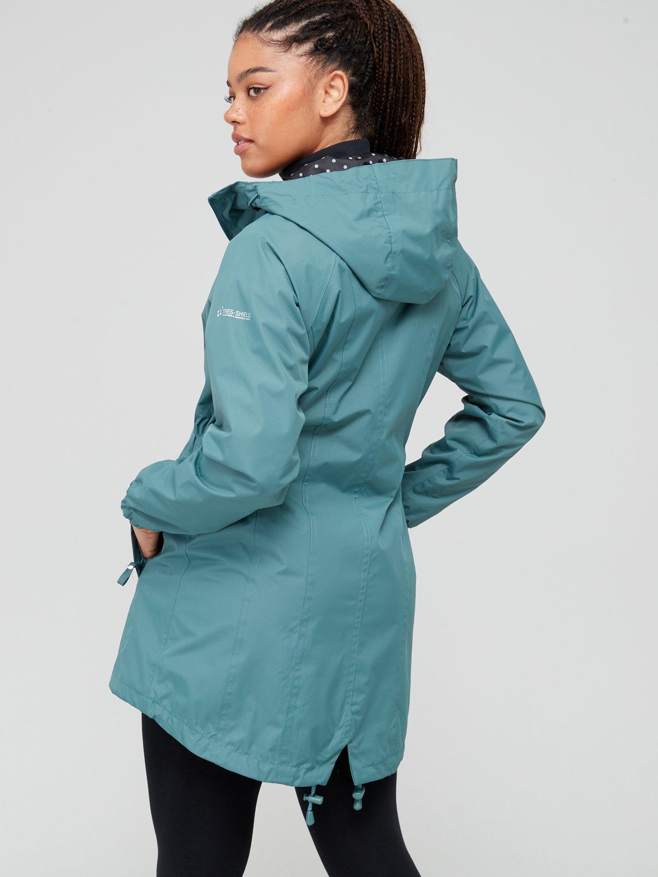 Image 2 of 7 of Trespass Womens Trespass Daytrip Waterproof Jacket - Spruce Green