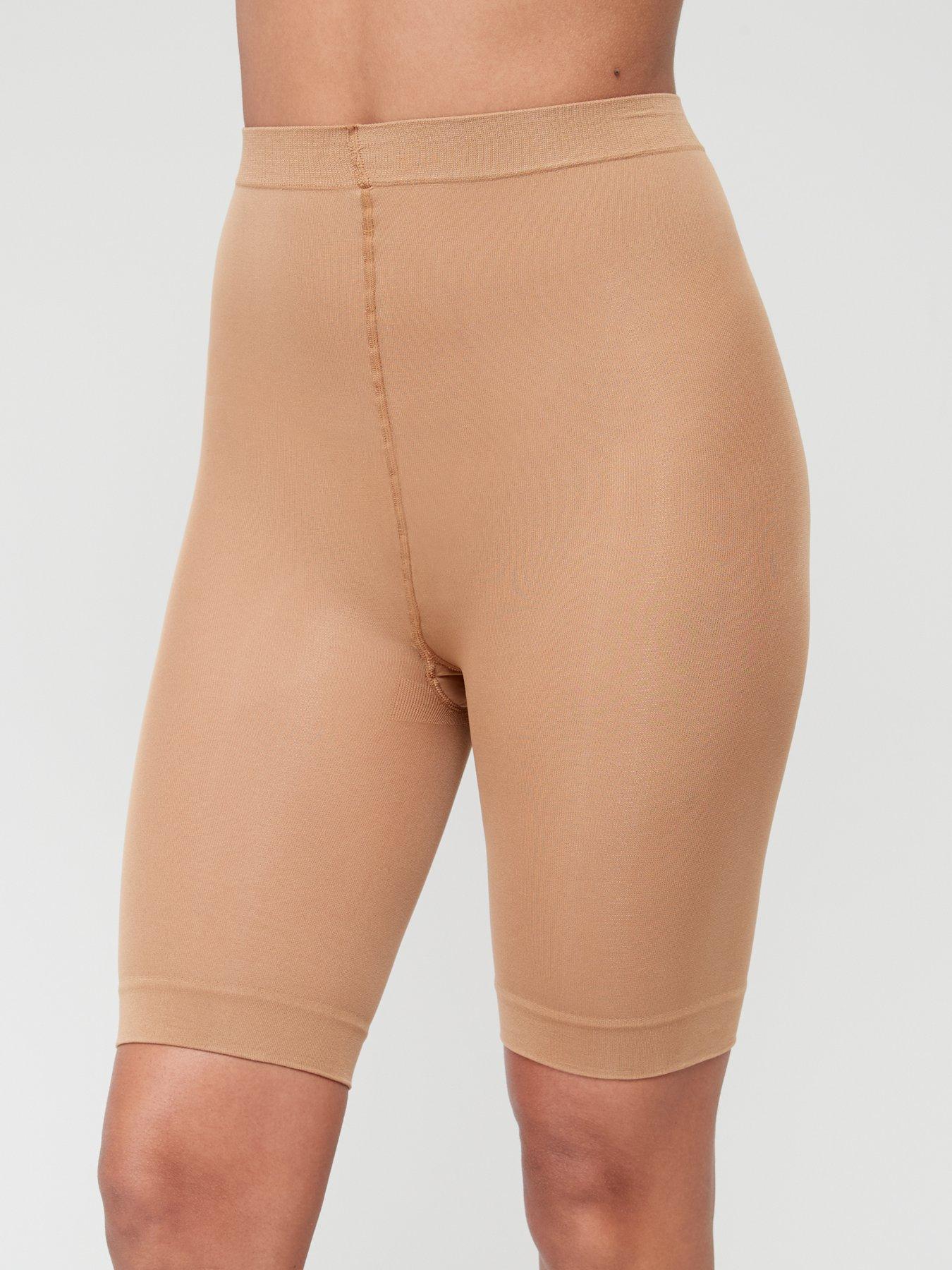 Spanx OnCore High-Waisted Mid-Thigh Short in Naked 3.0 - Busted