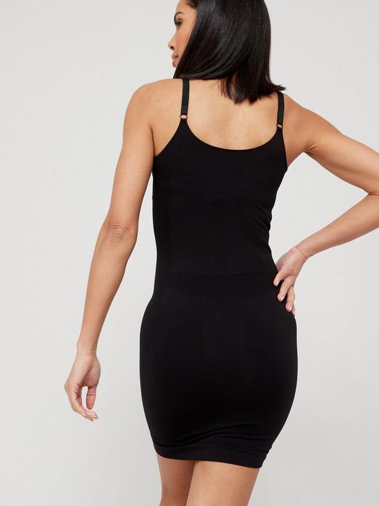 stillFront image of v-by-very-wear-your-own-bra-shapewear-slip-dress-black