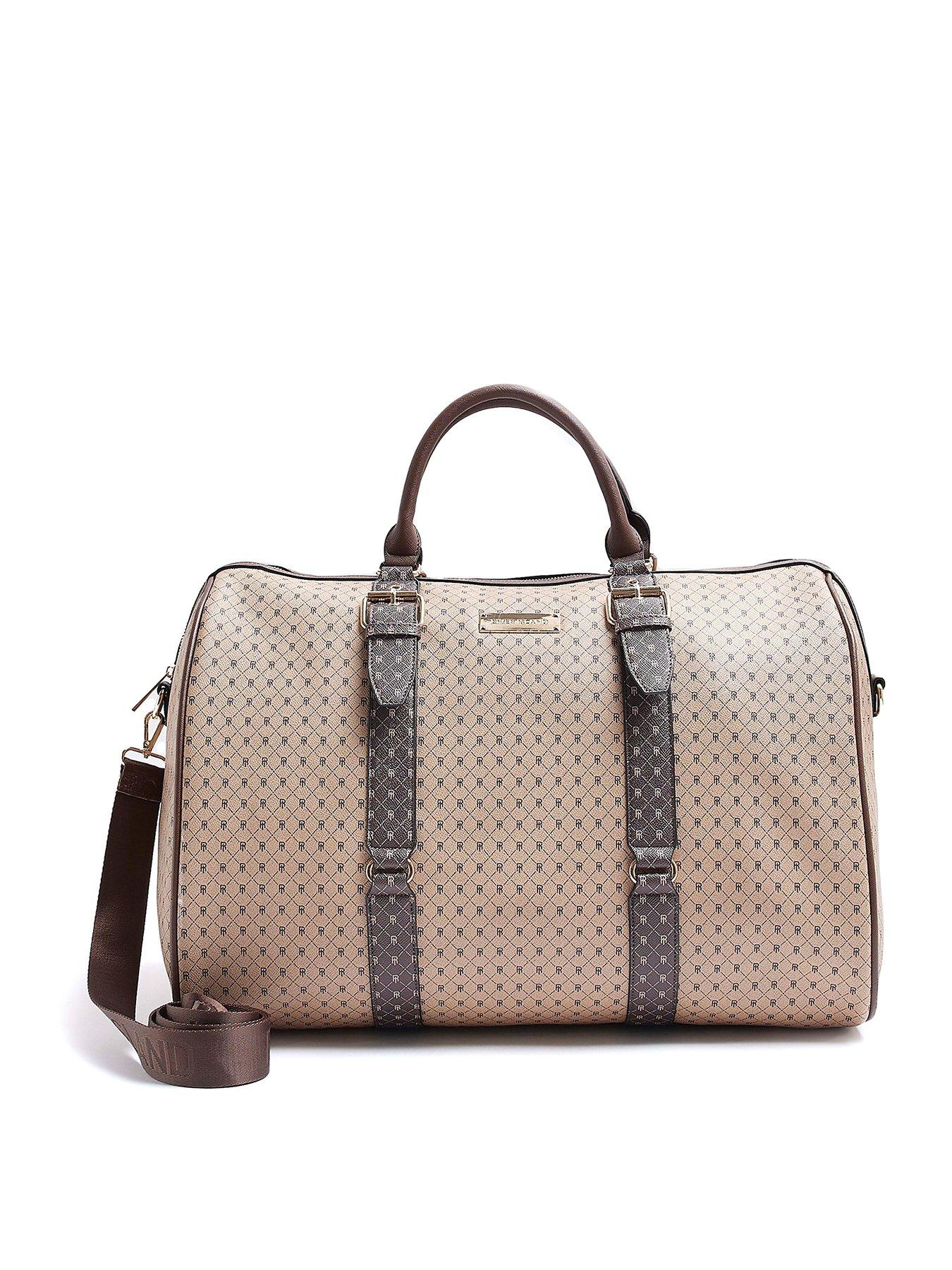 River island best sale monogram weekender bag