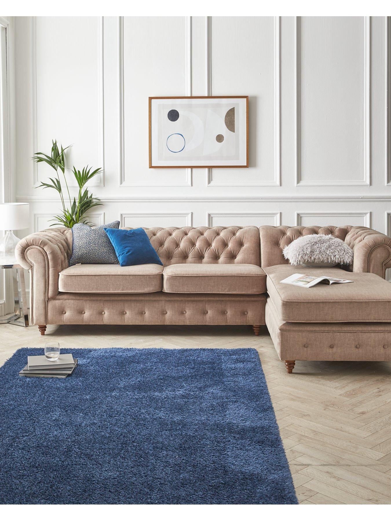 Very Home Laura Chesterfield Fabric Right Hand Corner Chaise - FSC® Certified