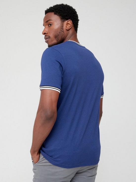 stillFront image of everyday-tipped-t-shirt-blue