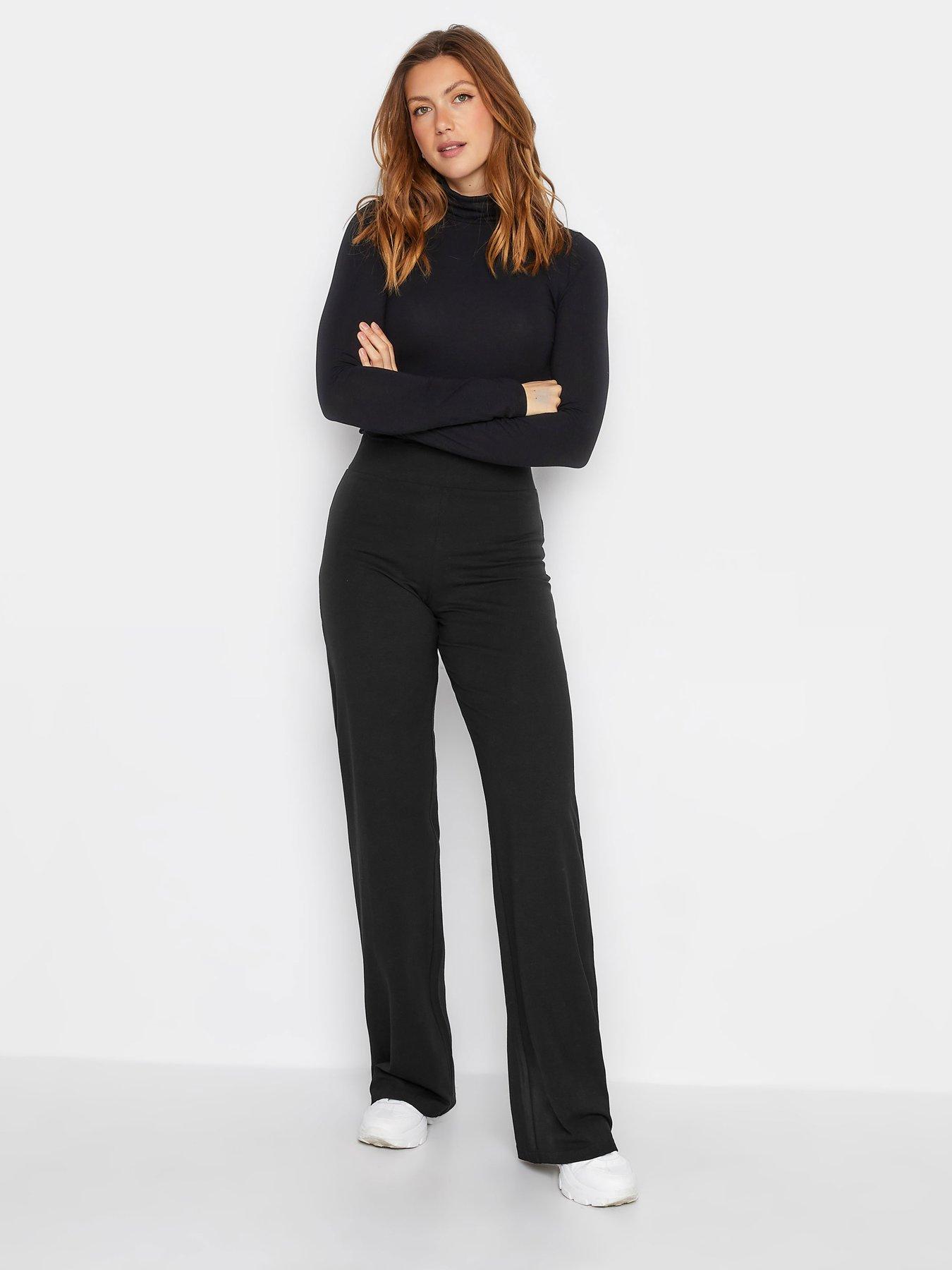  image of long-tall-sally-wide-leg-yoga-pant-black