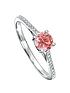  image of created-brilliance-margot-18ct-gold-050ct-lab-grown-pink-diamond-engagement-ring