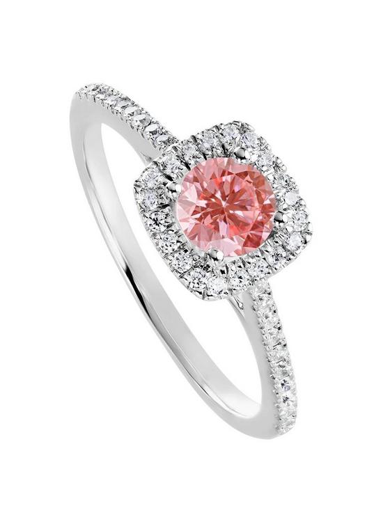 front image of created-brilliance-cynthia-18ct-gold-070ct-lab-grown-pink-diamond-engagement-ring
