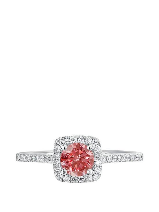 stillFront image of created-brilliance-cynthia-18ct-gold-070ct-lab-grown-pink-diamond-engagement-ring