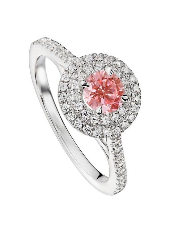 front image of created-brilliance-sienna-18ct-gold-070ct-lab-grown-pink-diamond-engagement-ring