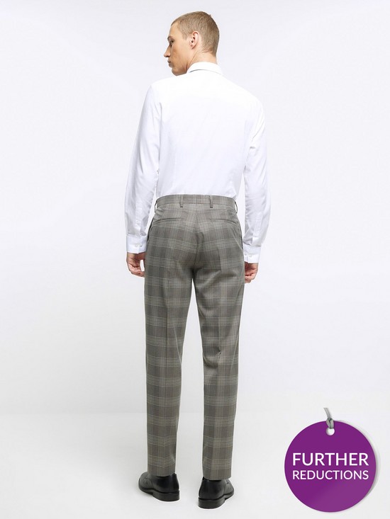 stillFront image of river-island-check-suit-trousers-dez-sl-grey