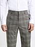  image of river-island-check-suit-trousers-dez-sl-grey