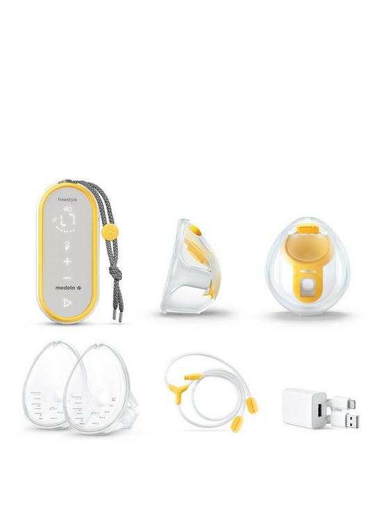 front image of medela-freestyle-hands-free-double-breast-pump
