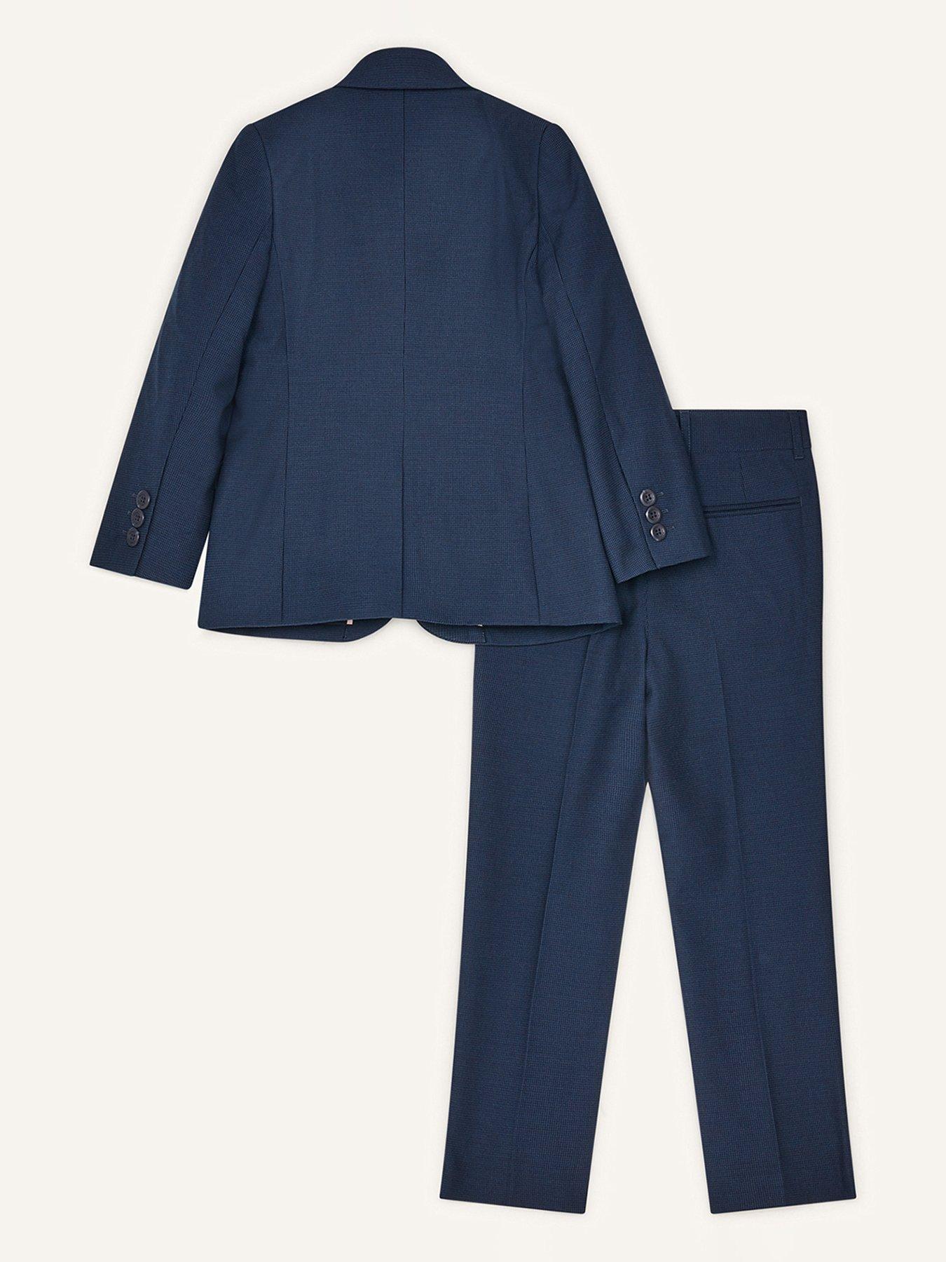  image of monsoon-boys-adam-5-piece-suit-navy