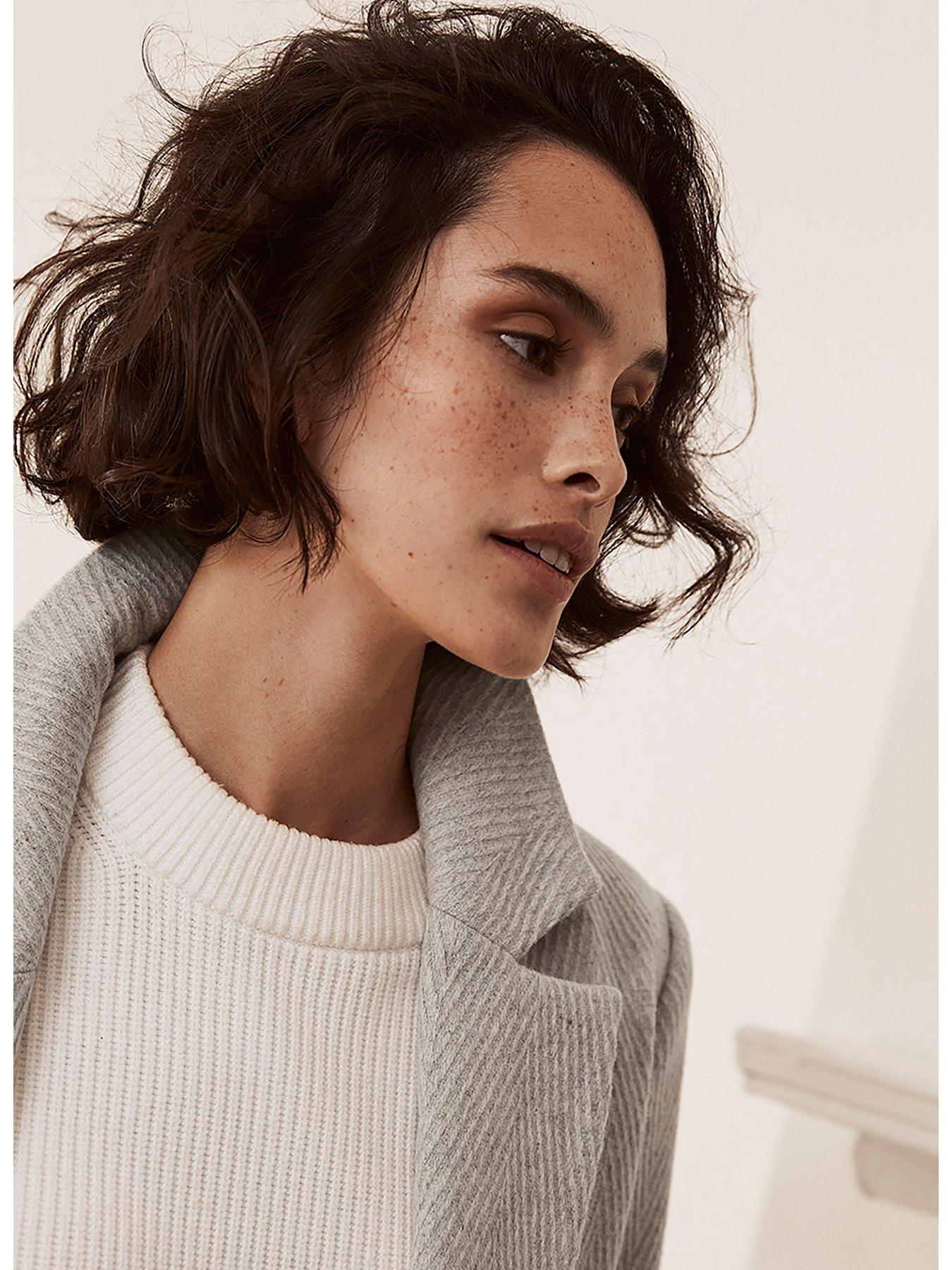  image of mint-velvet-textured-blazer-coat