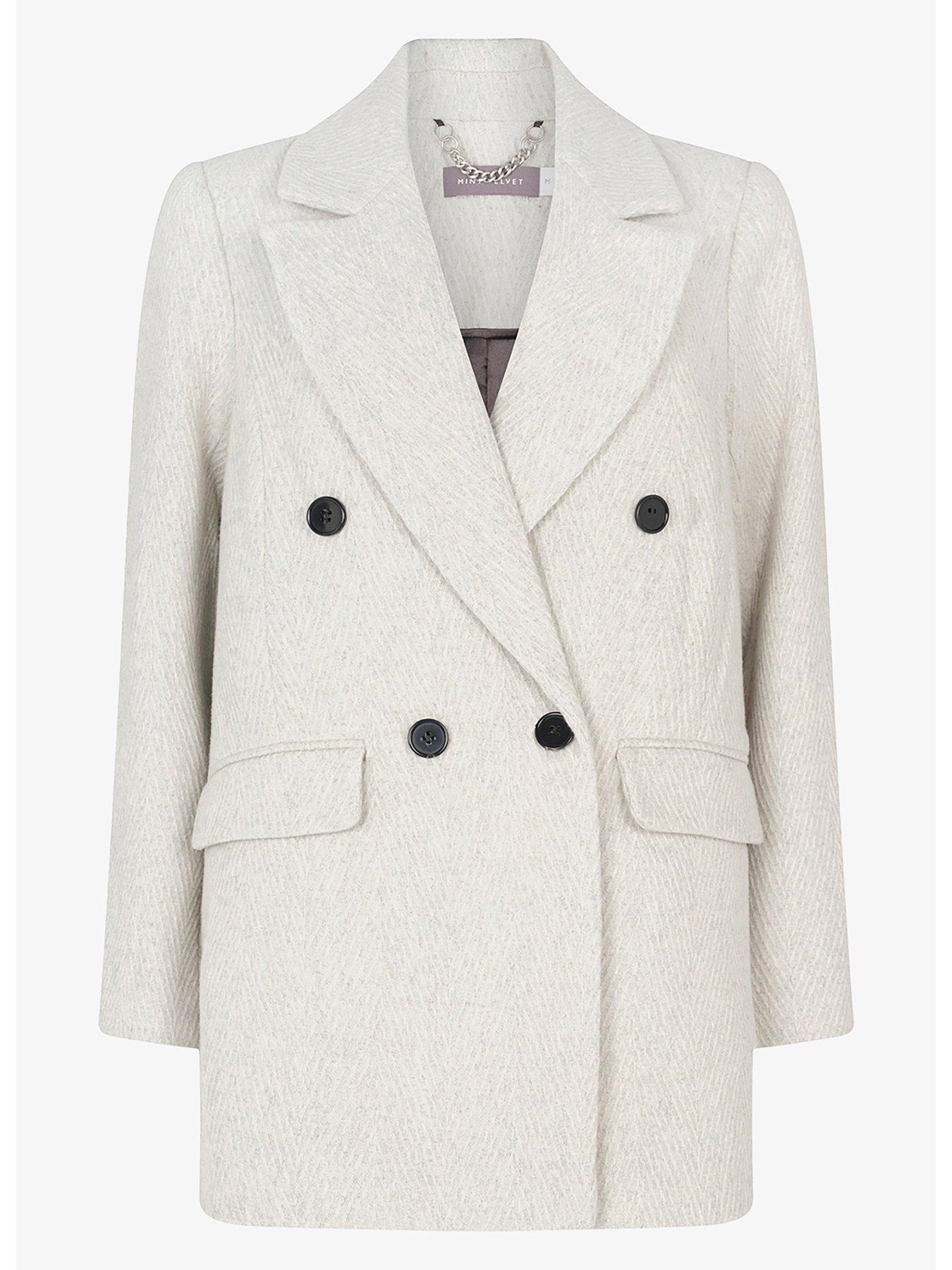  image of mint-velvet-textured-blazer-coat