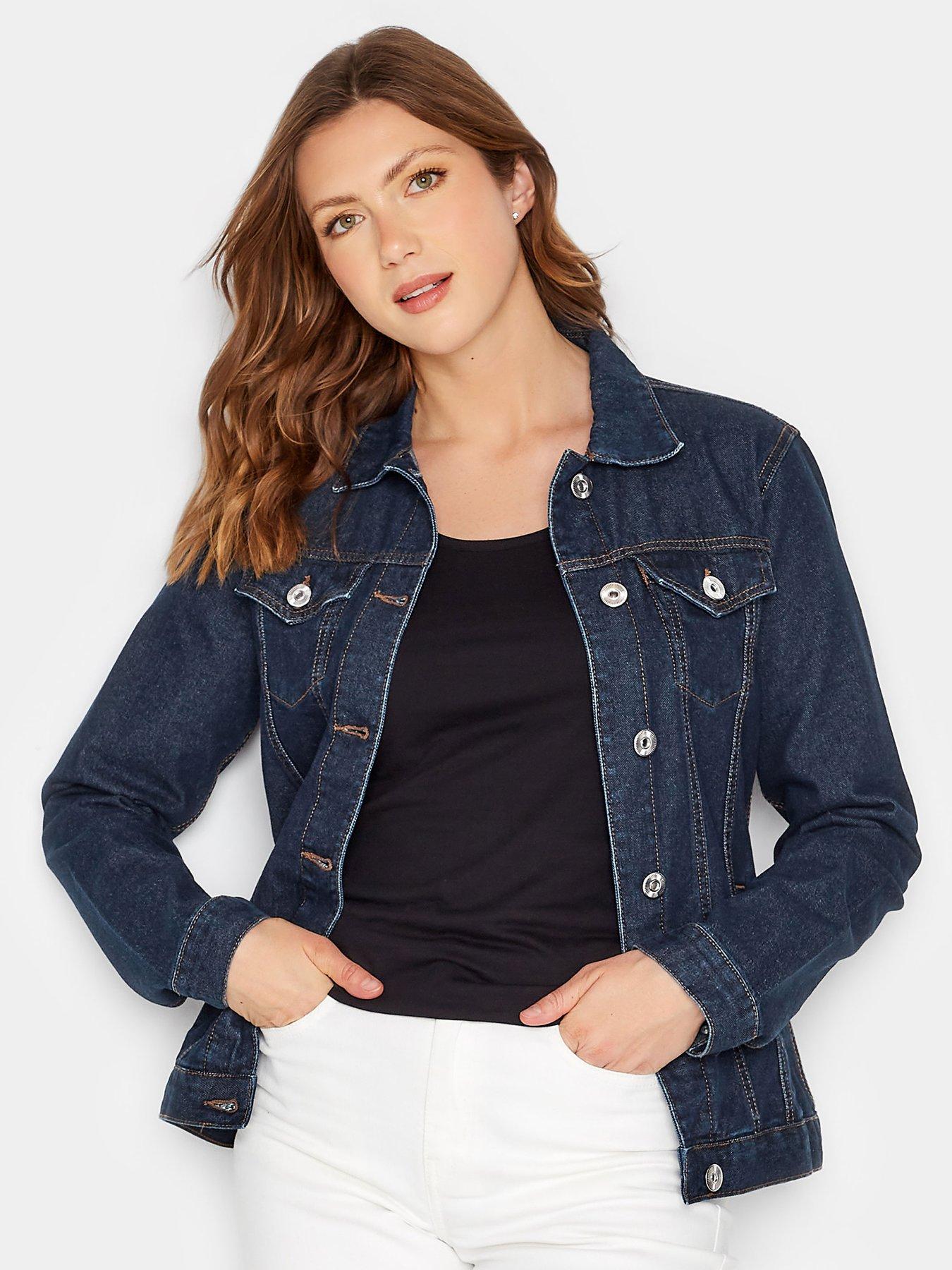 front image of long-tall-sally-denim-jacket-blue