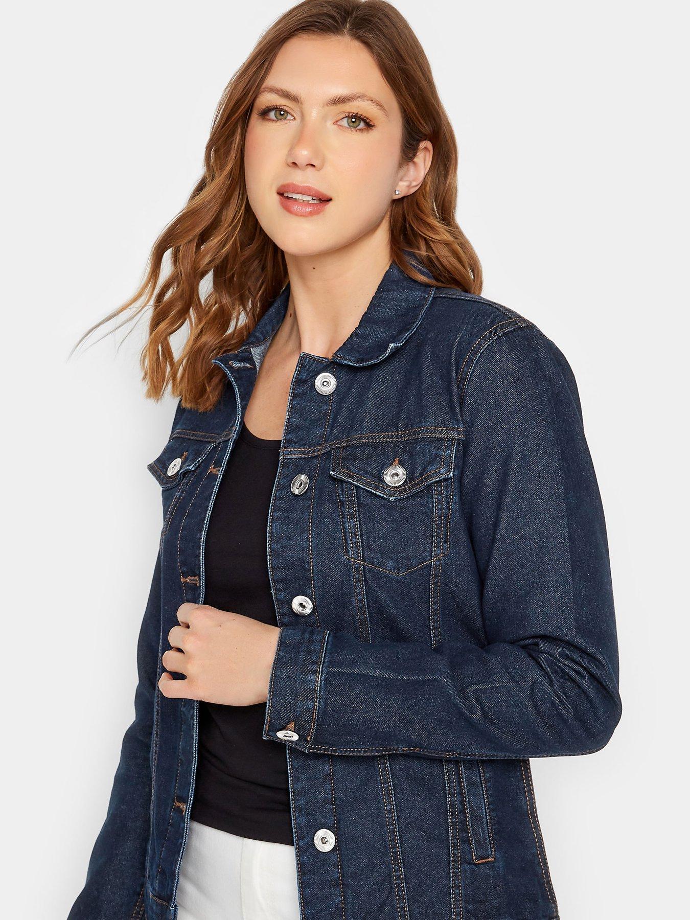  image of long-tall-sally-denim-jacket-blue