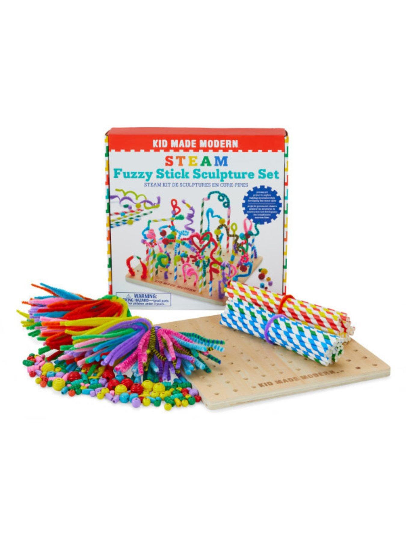Kid Made Modern STEAM - Fuzzy Stick Sculpture Set