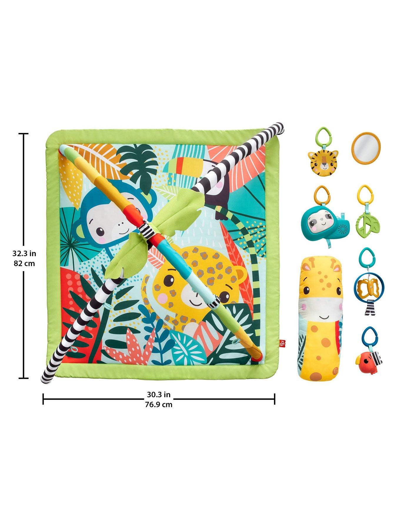  image of fisher-price-3-in-1-rainforest-sensory-baby-gym
