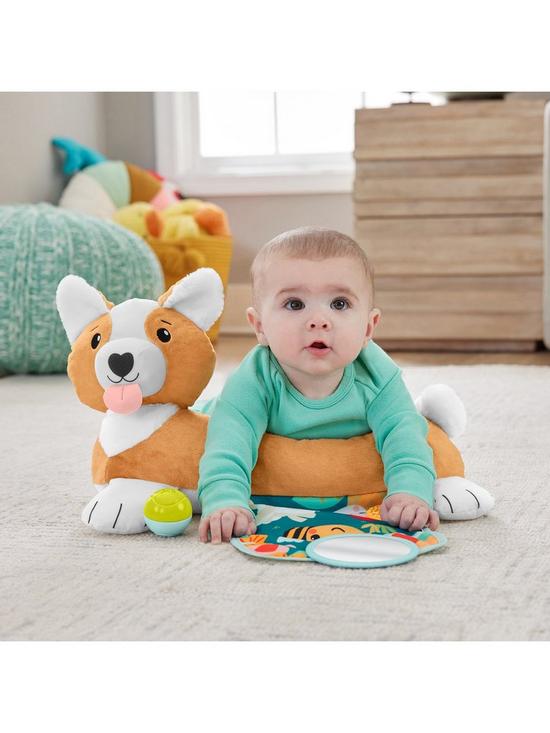 stillFront image of fisher-price-3-in-1-puppy-tummy-wedge-baby-play-toy