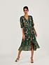  image of monsoon-christel-sustainable-emb-wrap-dress-green