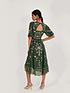  image of monsoon-christel-sustainable-emb-wrap-dress-green