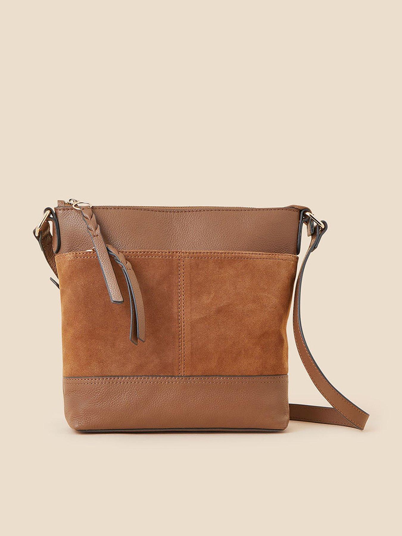 Accessorize Leather Messenger Bag