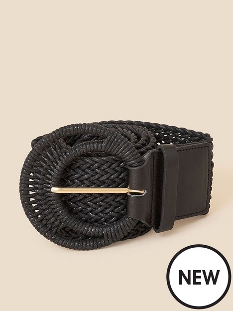 accessorize-large-buckle-weave-belt