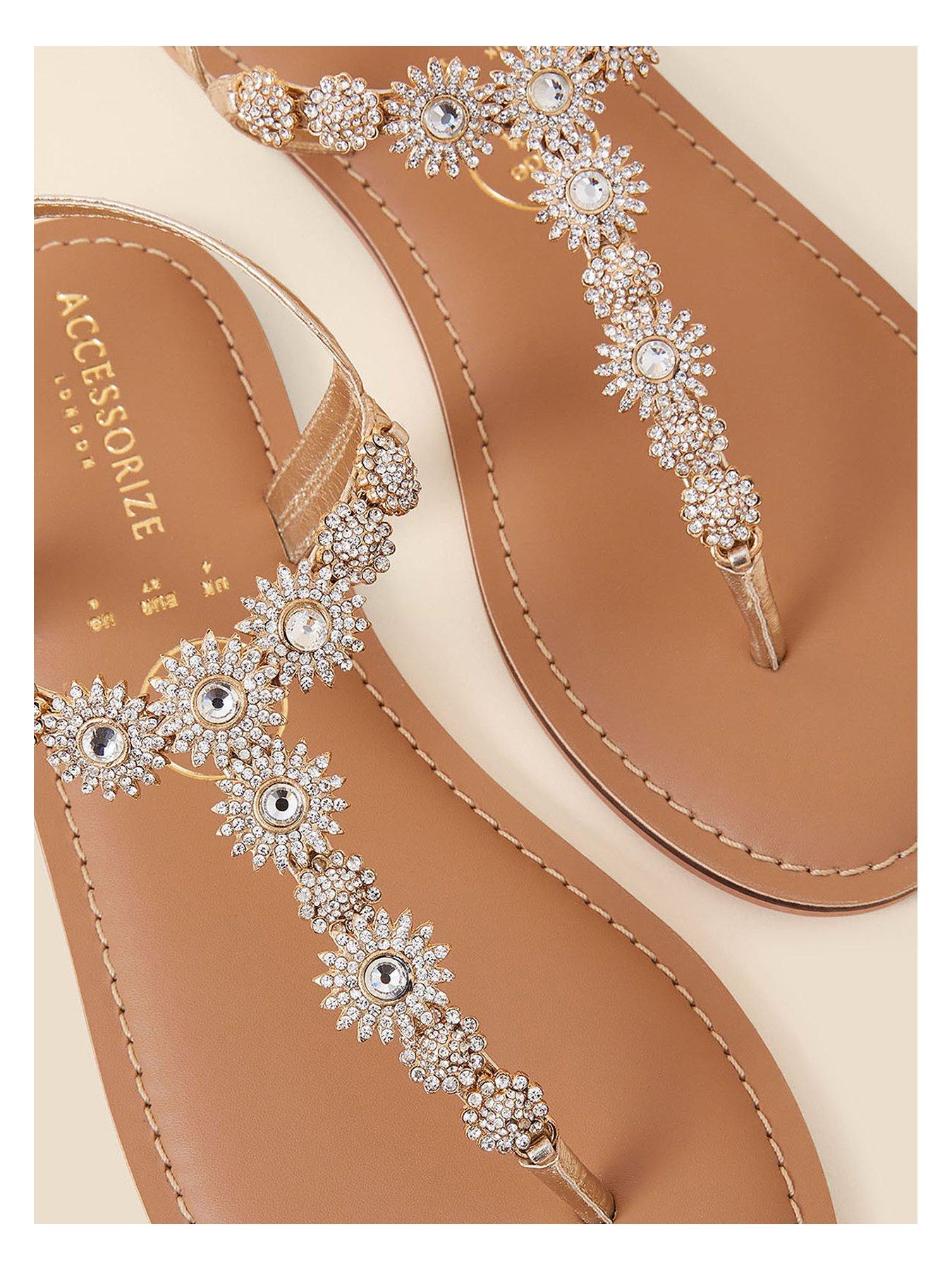 Accessorize on sale gold sandals