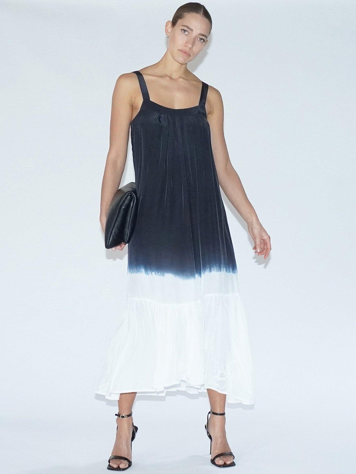 Religion Dip Dye Maxi Dress- Black