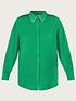  image of monsoon-saskia-sustainable-satin-blouse-green