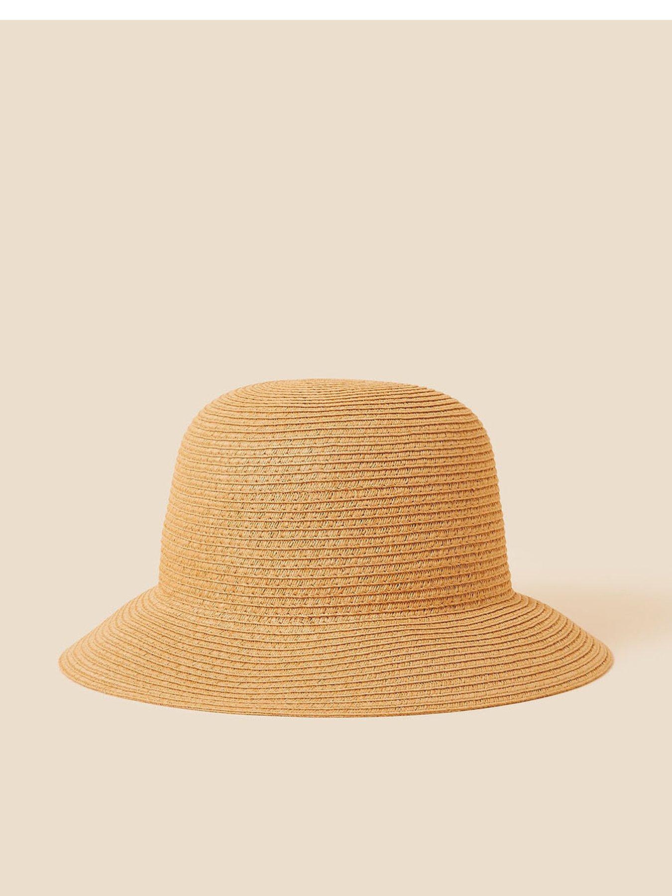 Accessorize Straw Bucket Hat