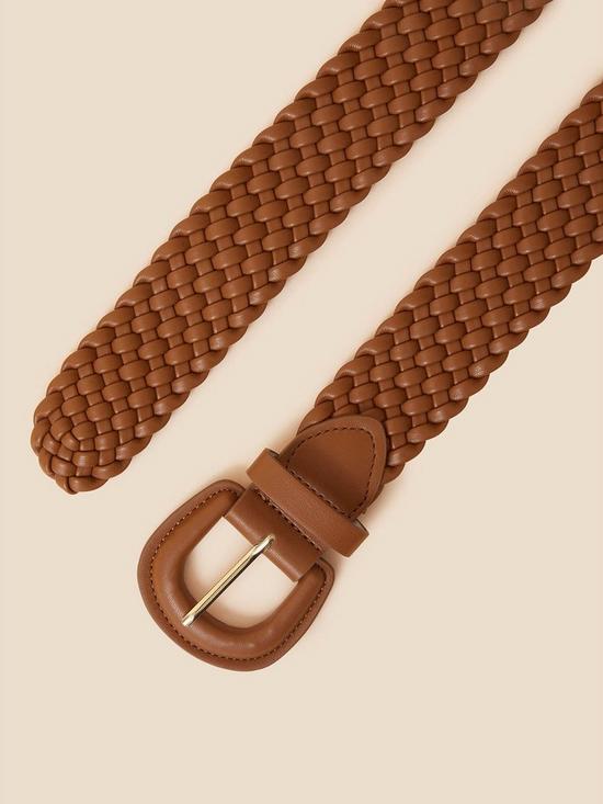 back image of accessorize-plaited-belt