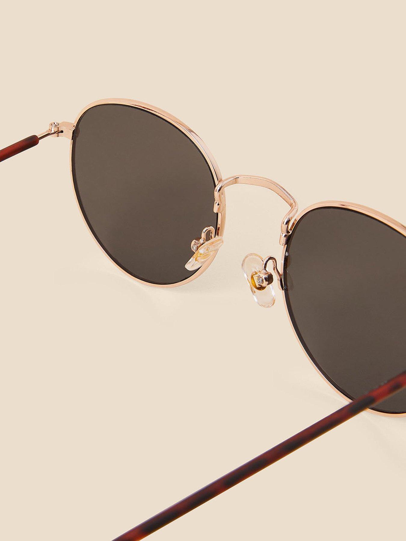Image 2 of 2 of Accessorize Round Metal Frame Sunglasses